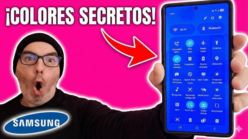 cambiar colores panel notificaciones Samsung