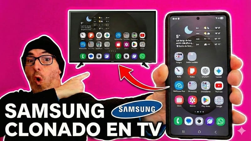 clonar pantalla Samsung Galaxy en TV