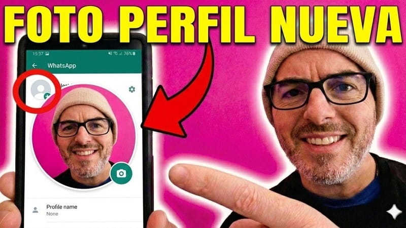cambiar foto de perfil WhatsApp
