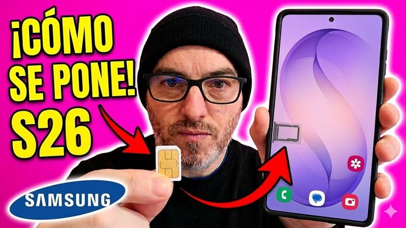 poner la tarjeta SIM en el S26