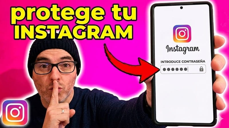 cómo poner contraseña a Instagram