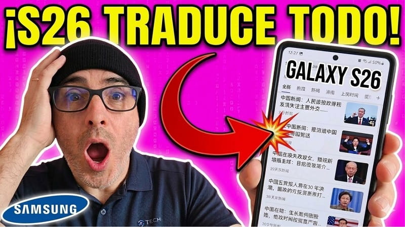 traducir webs Samsung Galaxy S26